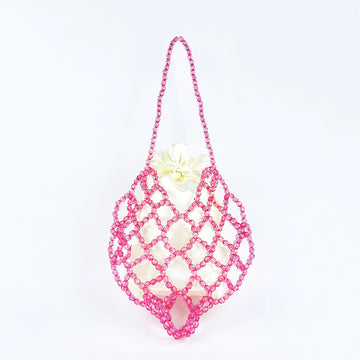 Pink Beads Hollow Out Shoulder Bags DP25C692