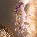 Natural Stone Moon Suncatcher - DippedShop Wholesale - #3955