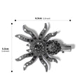 Sparkling Black Rhinestone Spider Duckbill Hair Clip 6W6HCP1319