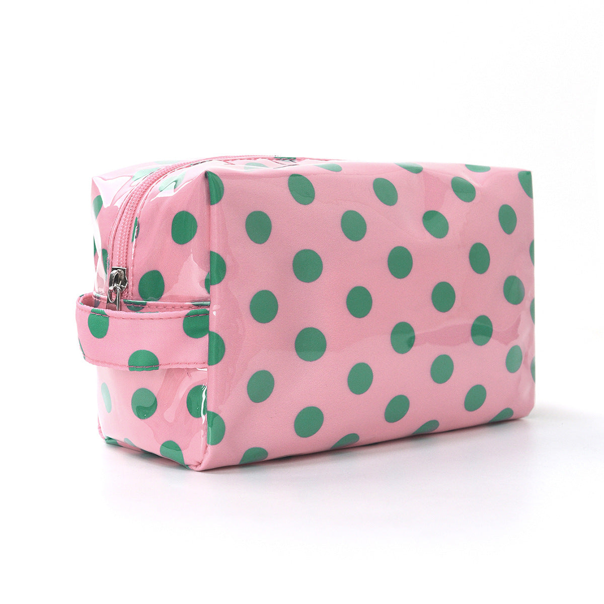 Simple Color Block Striped PVC Cosmetic Bag MK2BLW6C5CO07