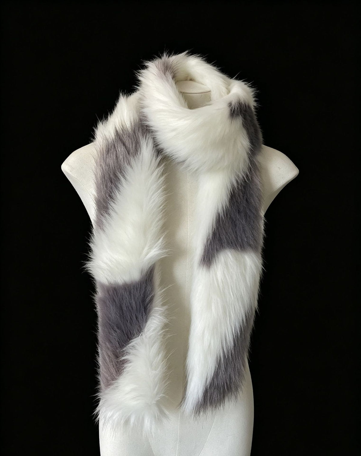 Fluffy Leopard Print Scarf - DippedShop Wholesale - #2067