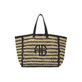 Color Block Letter Embroidery Tote - DippedShop Wholesale - #3347