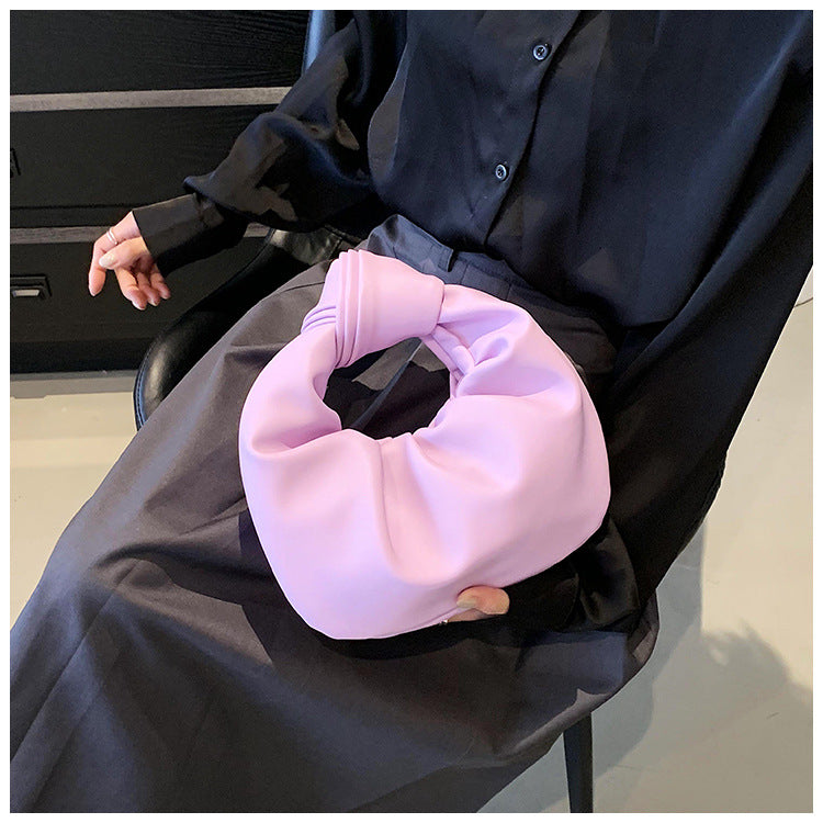Minimalist Crescent Leather Handbag - DippedShop Wholesale - #7043