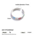 Floral Bow Open Ring - DippedShop Wholesale - #6051