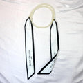 Elegant Floral Print Pearl Scarf Skinny Heanband MK2BW6W6HBD121