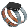 Simple Solid Color PU Leather Watch Band 6W6JWA135