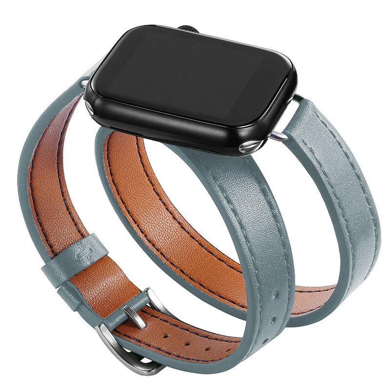 Simple Solid Color PU Leather Watch Band 6W6JWA135