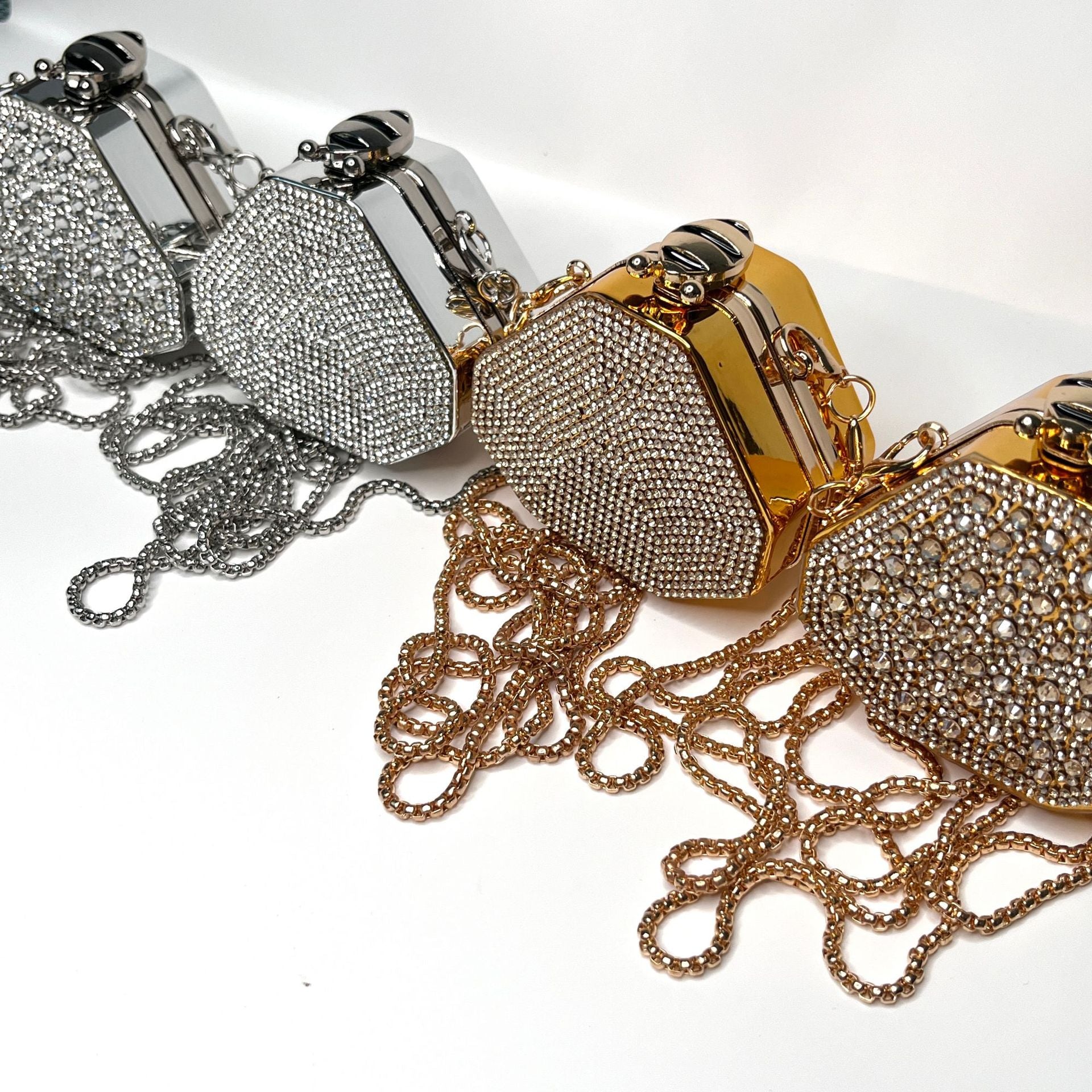 Glitter Rhinestone Acrylic Mini Apple Crossbody Bag 6W10BBG1736