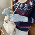 Fuzzy Plush Long Gloves - DippedShop Wholesale - #7603