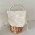 Minimalist Portable Quilted Shell Cosmetic Bag MK2BW6W10BOB421