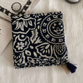 Polka Dot Paisley Print Tassel Neck Scarf MK2BK6W6HHS26