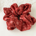 Striped Ribbon Print Christmas Satin Scrunchies 6W6HSR412
