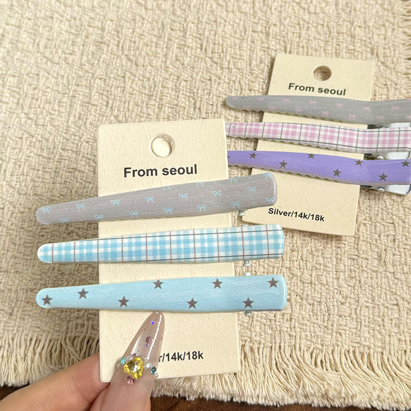 Sweet Patterned Duckbill Hair Clip 6W6HPN110