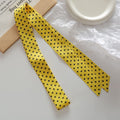 Fashion Polka Dots Narrow Soft Silk Scarf MK2BLW6W6NSI63