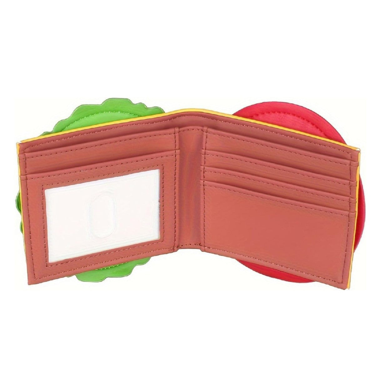 Cute Hamburger PU Leather Bifold Wallet 6W10BWB301