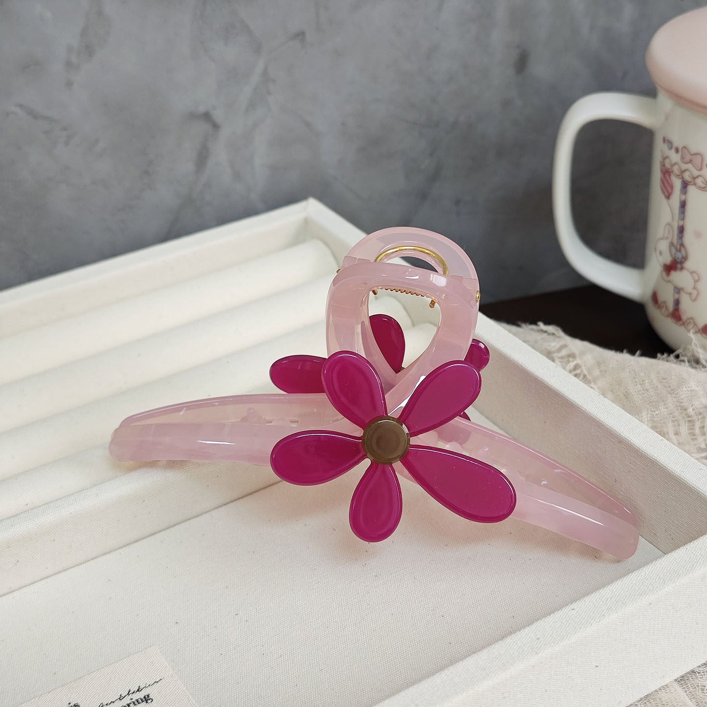 Fresh Big Flower Large Acetate Hair Claw 8AS6HCP277L
