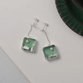 Pearl Square Drop Earrings - DippedShop Wholesale - #5715