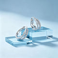 Trendy Cubic Zirconia Starburst Hoop Earrings 6W6JER597
