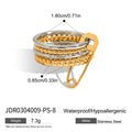 Multi-Layer Rhinestone Stackable Ring - DippedShop Wholesale - #5971