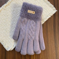 Fuzzy Plush Knit Gloves - DippedShop Wholesale - #7299