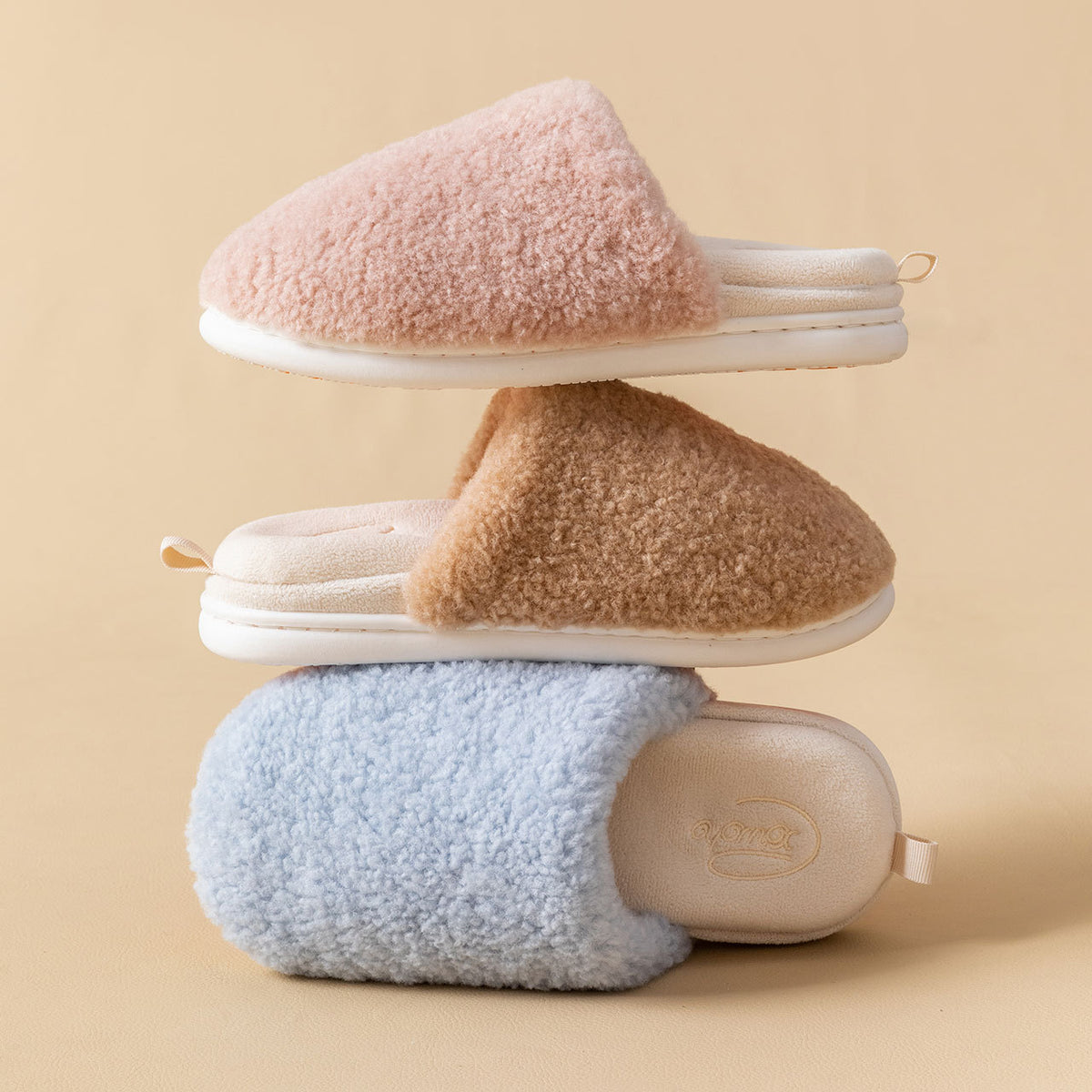 Fluffy Plush Thick Warm Inddor Slippers 6W8FSP239