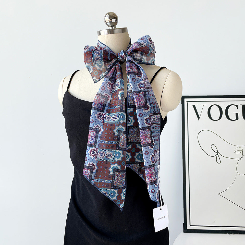 Polka Dots Striped Scarf - DippedShop Wholesale - #2307