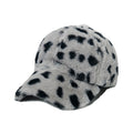 Vintage Leopard Print Faux Fur Baseball Cap 6W6HAT820