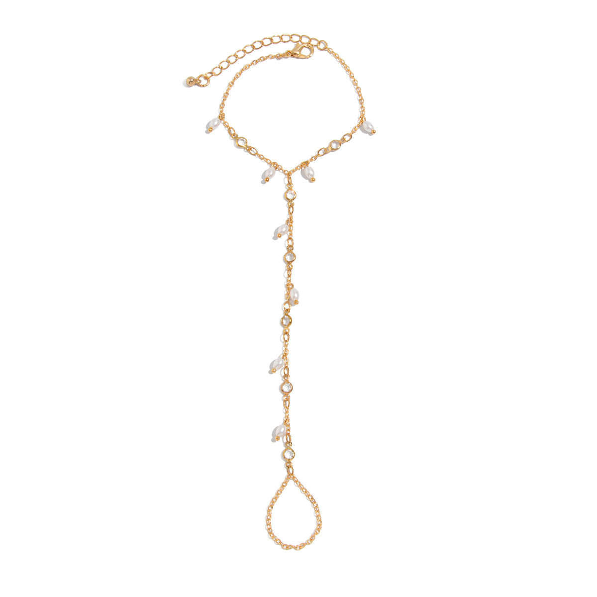 Crystal Hand Chain Bracelet - DippedShop Wholesale - #1235