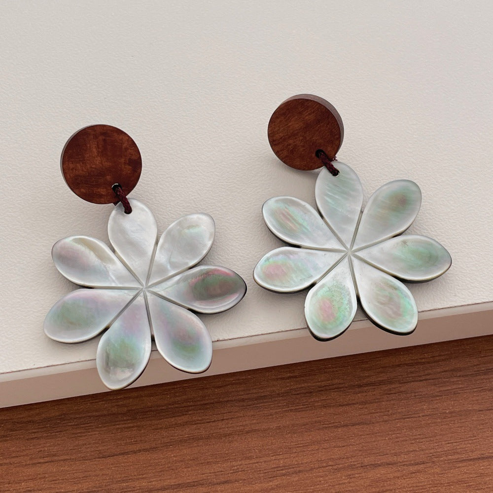 Vintage Hollow Out Leaf Floral Dangle Earrings 6W6JER603