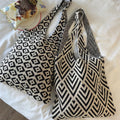 Minimalist Color Block Zebra Pattern Shoulder Bags 6W10BBG1558