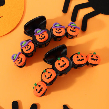 3+ Halloween Pumpkin Cute Hair Claws DPJC2632