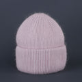 Simple Solid Warm Cuffed Ribbed Knit Beanie 6W6HAT687
