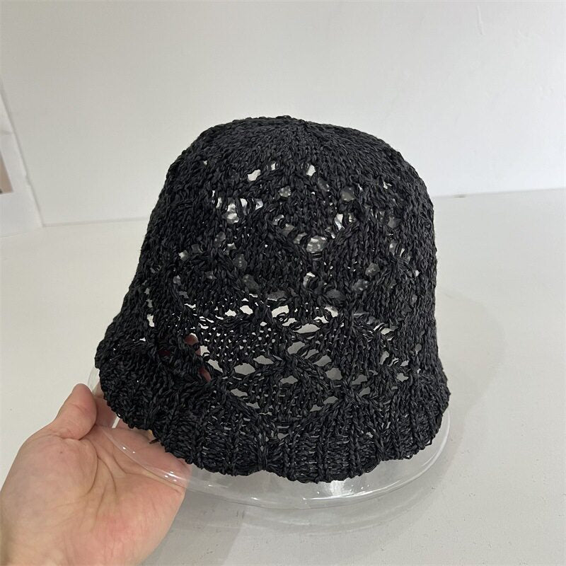Crochet Foldable Bucket Hat - DippedShop Wholesale - #6867