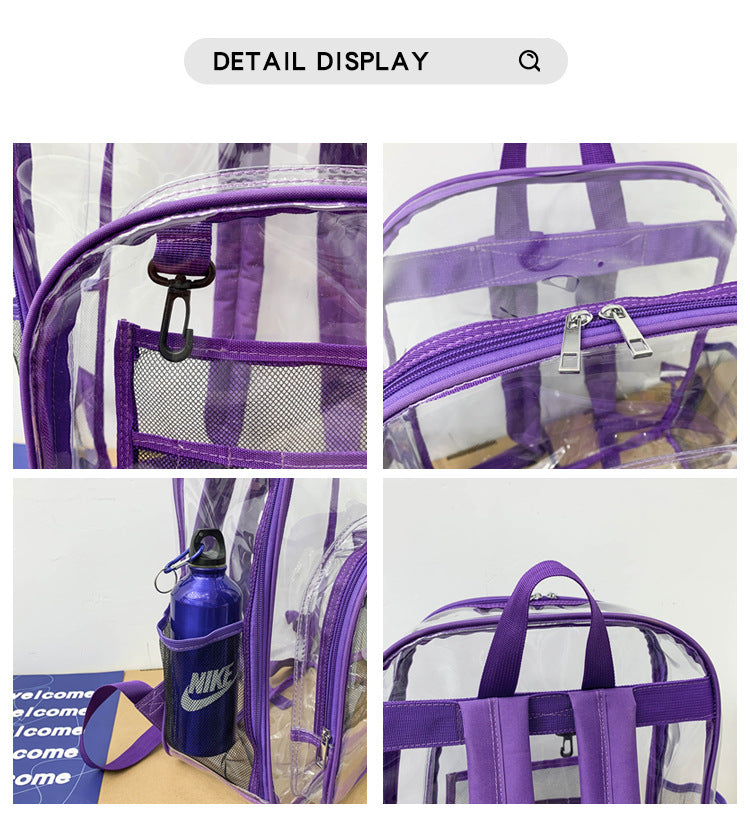 Minimalist Transparents PVC Waterproof Backpack 6S10BBG1477