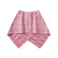 Plaid Tie Side Wrap Skirt - DippedShop Wholesale - #3379