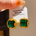 Vintage Cubic Zircon Geometric Stud Earrings 6W6JER819
