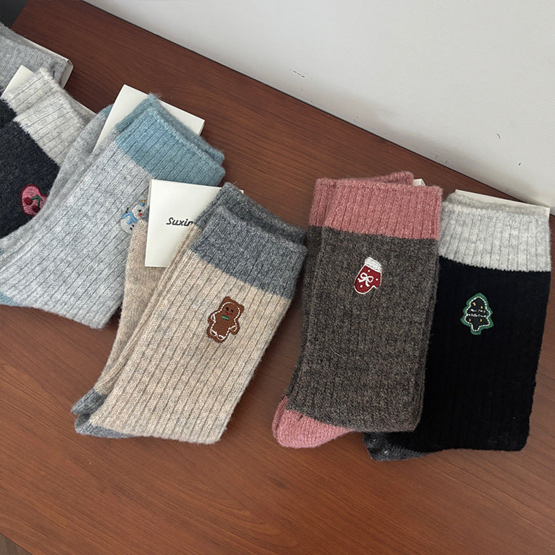 Cartoon Pattern Crew Socks - DippedShop Wholesale - #2851