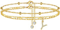 Trendy Initial Letter Gold Pla - DippedShop Wholesale - #4131