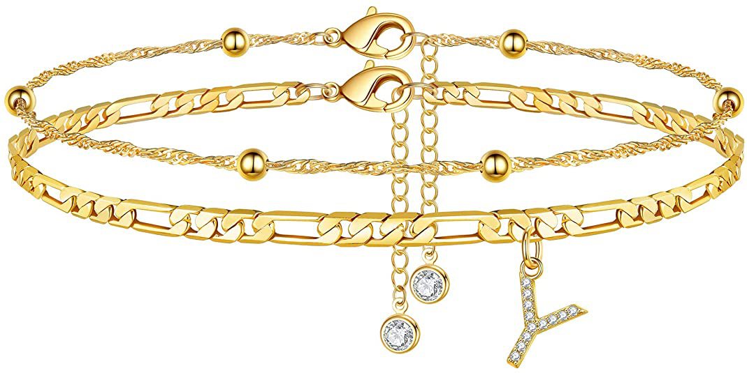 Trendy Initial Letter Gold Pla - DippedShop Wholesale - #4131