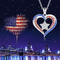 Minimalist Star Pandant Heart Frame Rhinestone Necklace 8ZA6JNC291L