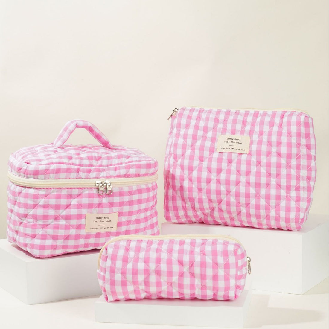 Colorful Plaid Large Capacity Make Up Bag DPB0119