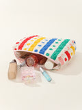 Heart Print Cosmetic Bag - DippedShop Wholesale - #1907