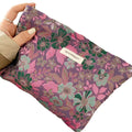 Retro Flower Embossed Portable Makeup Bag MK2BW6W10BOB394