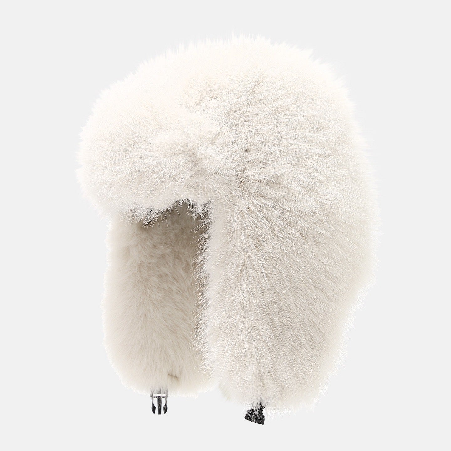Fashion Solid Color Fuzzy Faux Fur Trapper Hat 6W6HAT530