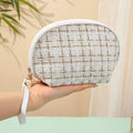 Tweed Cosmetic Bag - DippedShop Wholesale - #3603