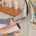 Vintage Argyle Ripple Textured Mid Calf Socks 6W8FSO774