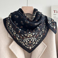 Color Block Silk Scarf - DippedShop Wholesale - #3395