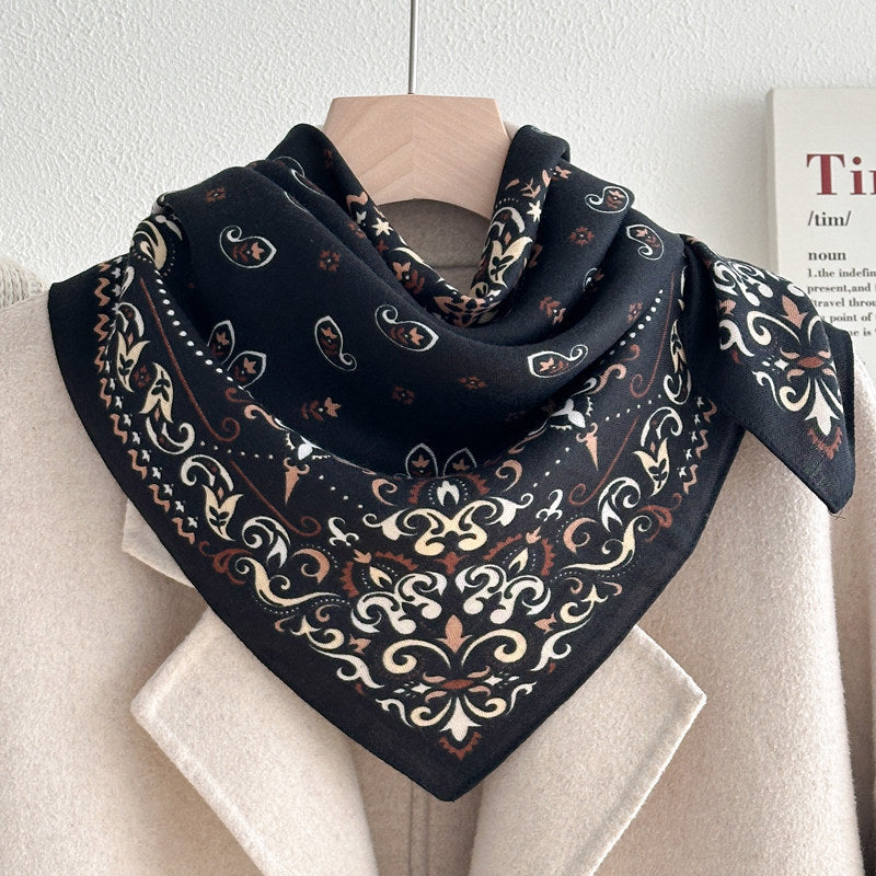 Color Block Silk Scarf - DippedShop Wholesale - #3395
