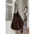 Casual Ribbed Knitted Shoulder Bag 6W10BBG1792