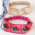 Floral Crochet Headwrap - DippedShop Wholesale - #5971